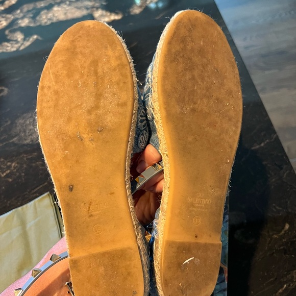 Authentic Valentino Garavani Denim Butterfly Espadrille - Picture 12 of 12